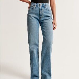 abercrombie 90s relaxed jean high rise curve love